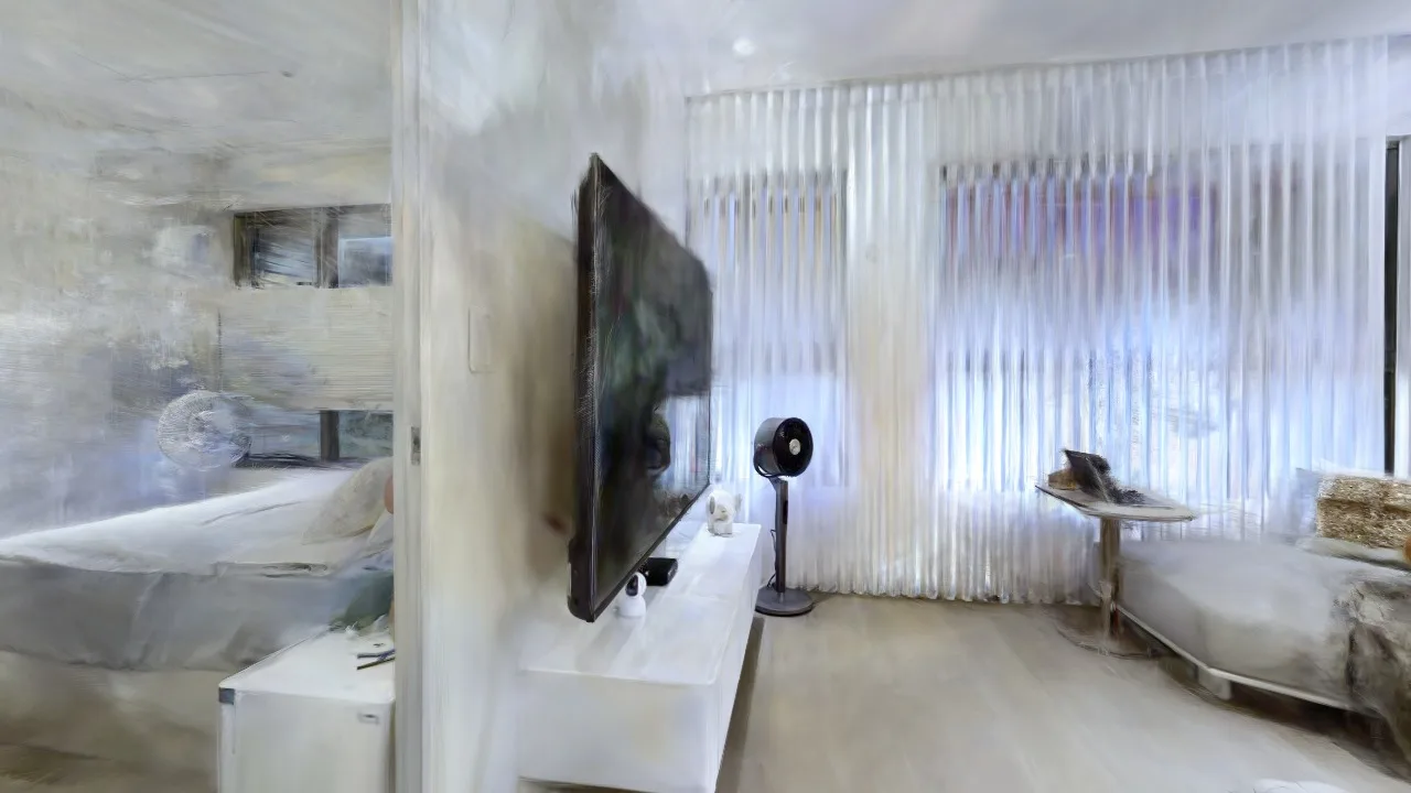 室內 3DGS 模型的空間與表面呈現